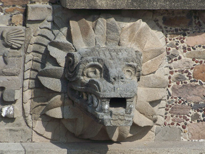 Teotihuacán – Kopf der Federschlange
